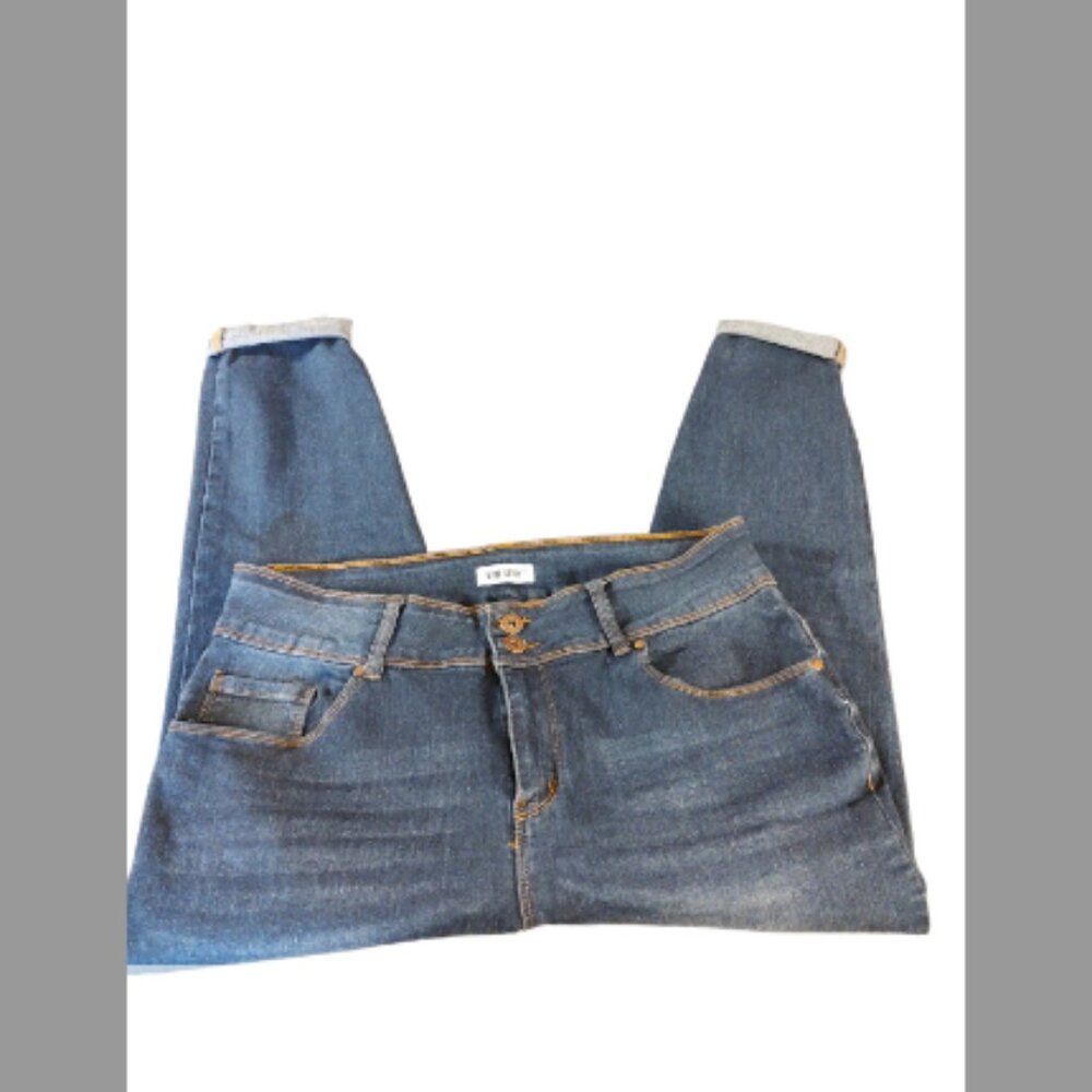 Blue Savvy High Rise Crop Stretch Jeans - Picture 5 of 5